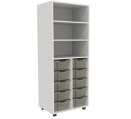 Flex-kast 2B hoog B70xD50xH180cm Wit Tangara Groothandel voor de Kinderopvang